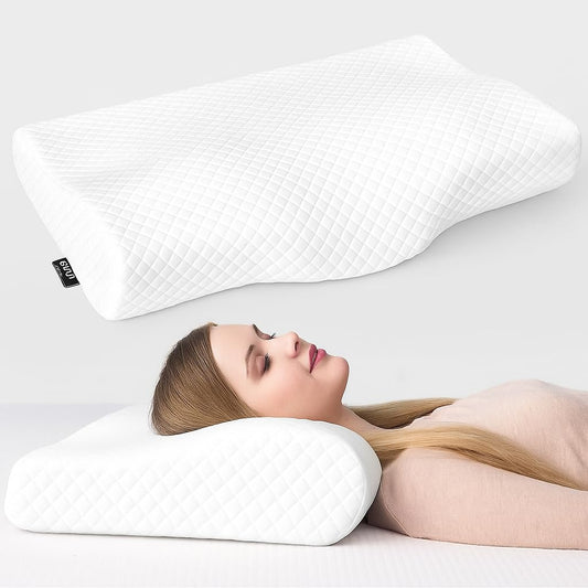 Ergonomic Contour Memory Foam Cervical Pillow – Orthopedic Neck & Shoulder Support for Side and Back Sleepers