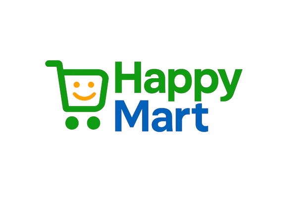 create logo for store name "Happy Mart"
